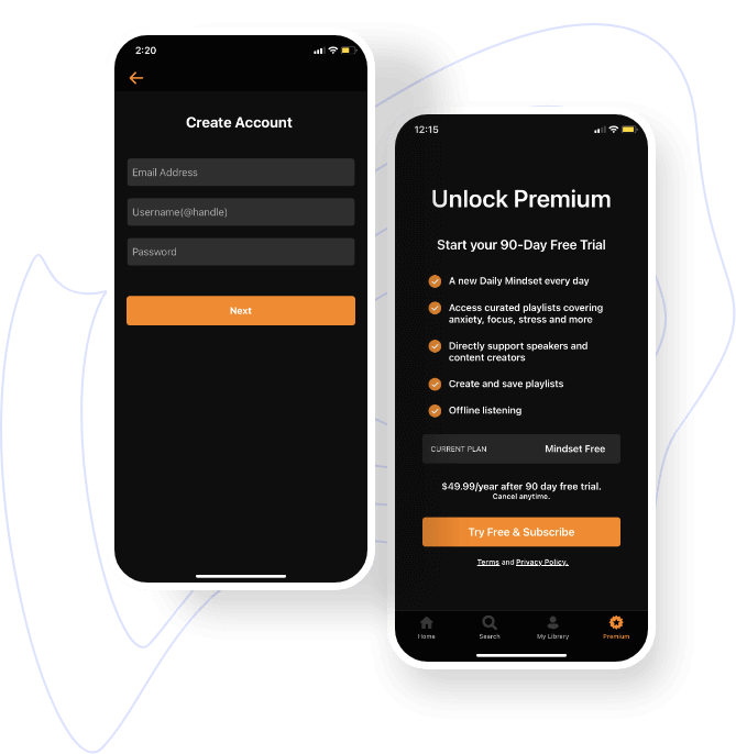 account creation mindset